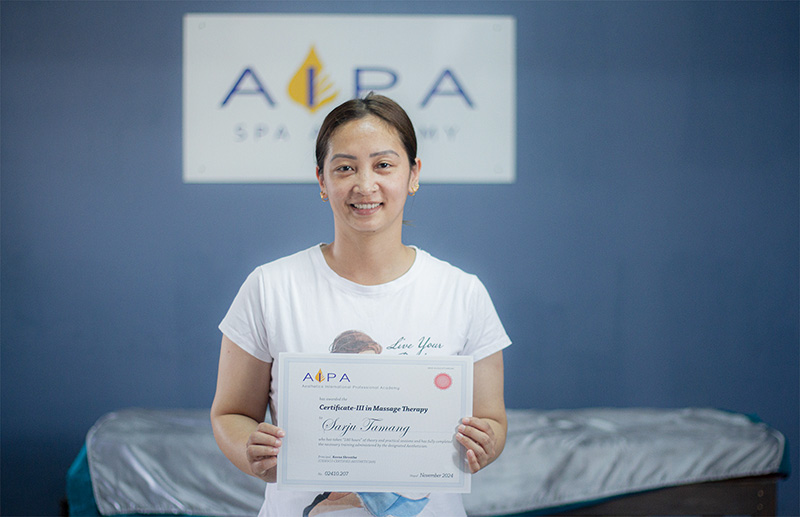 Sarju Tamang completed her Certificate III in Massage Therapy (Nov 2024)